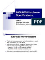 8086/8088 Hardware Specifications: CEN433 King Saud University Dr. Mohammed Amer Arafah