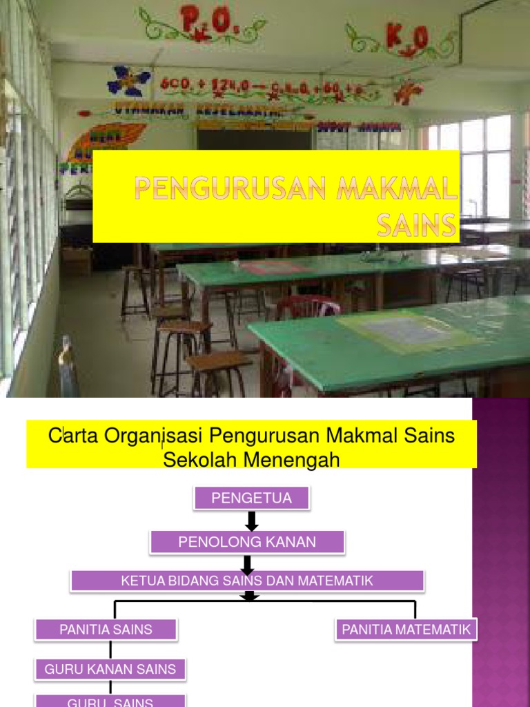 Pengurusan Makmal Sains | PDF | Sains & Matematika | Teknologi & Rekayasa
