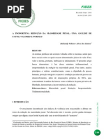 Redução Da Maioridade Penal