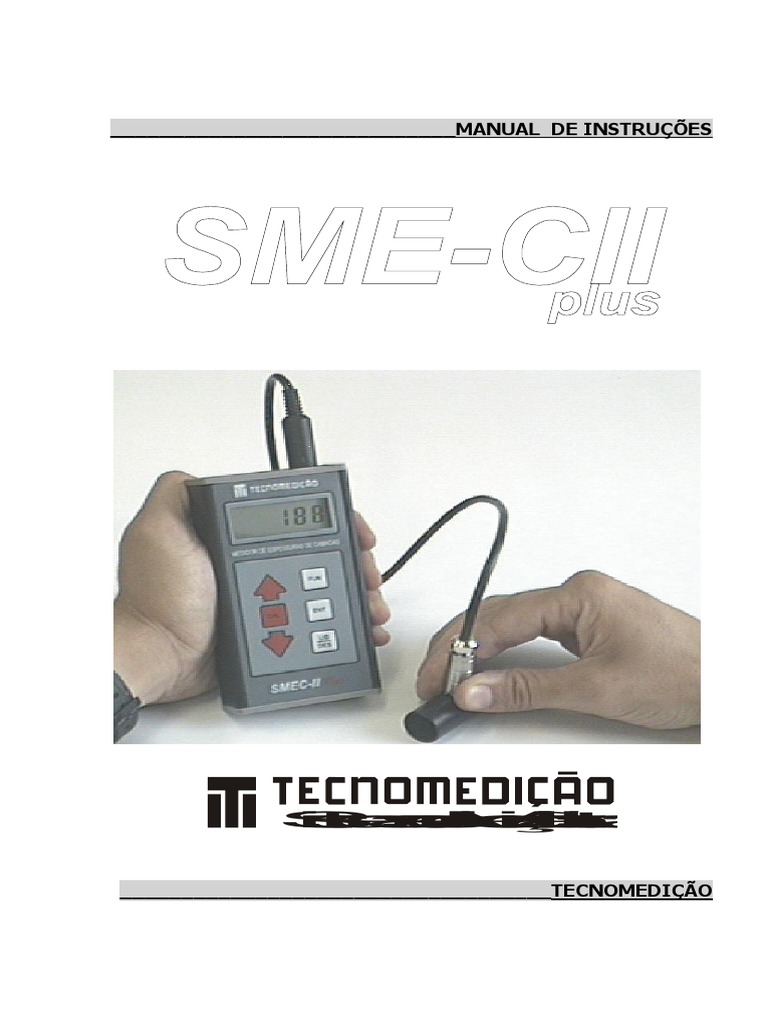Manual de Instruções SMEC-II PLUS | PDF | Bateria (instrumento ...