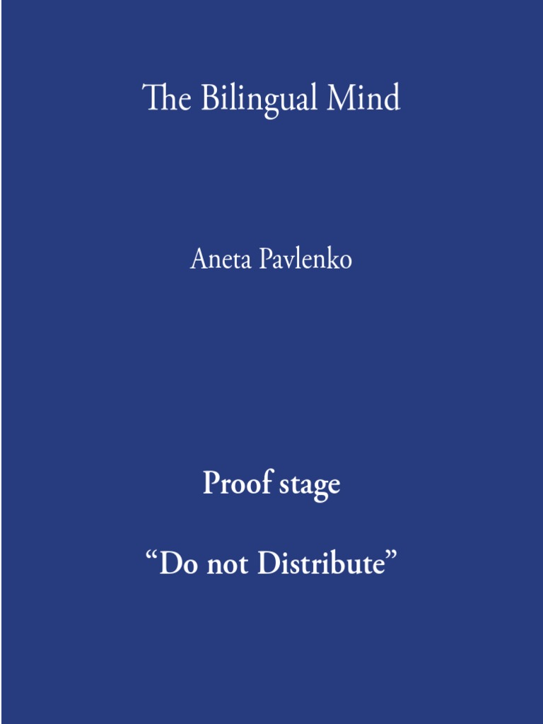 The Bilingual Mind PDF Multilingualism World View