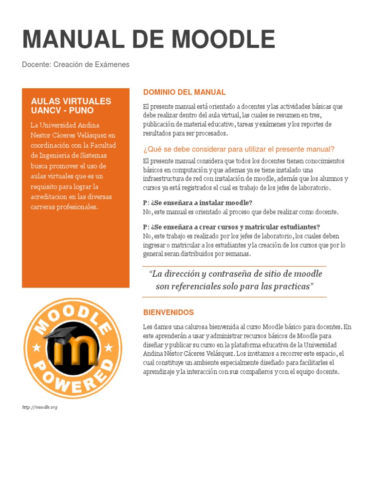 Manual de Moodle para Docentes | PDF | Youtube | Moodle