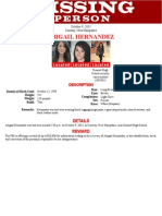 Abigail Hernandez missing poster