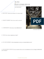 Interior Design Elevator Pitch Worksheet 