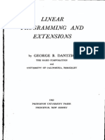 Dantzig - Linear Programming and Extensions