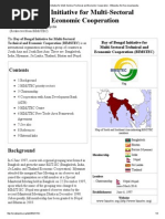 Bay of Bengal Initiative for Multi-Sectoral Technical and Economic Cooperation - Wikipedia, The Free Encyclopedia