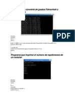 Programa Que Convierte de Grados Fahrenheit A Grados Celsius