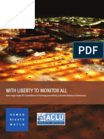 With Liberty to Monitor All HRW ACLU