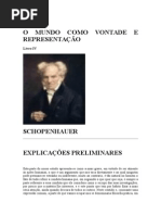 o Mundo Como Vontade e Representação