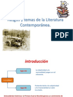 Rasgos y Temas de La Literatura Contemporánea