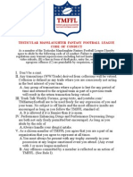 TMFFL Code of Conduct