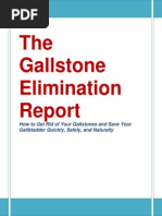Gallstone Elimination Report