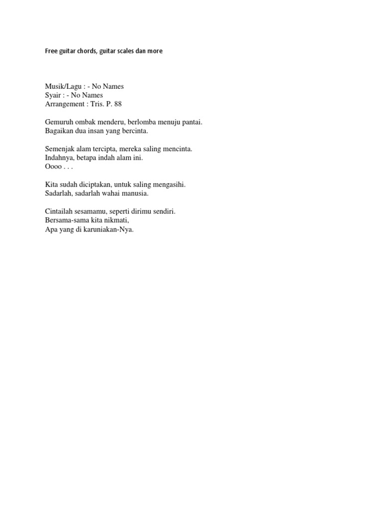 Free Guitar Chords Pdf