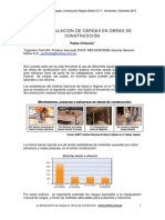 La Manipulación de Cargas en Obras de Construcción PDF
