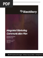 Blackberry IMC Plan