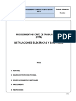 Procedimiento de Instalaciones Electricas y Sanitarias