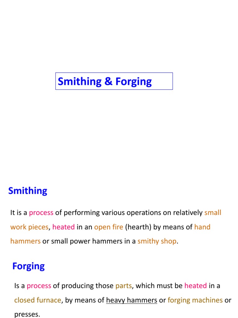 Blacksmithing & Forging Tools Guide | PDF | Forge | Forging