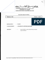 ANALISIS STATISTIK EKONOMI 0203