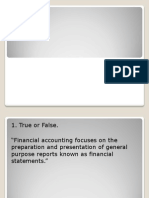Accounting Principles True or False Identification