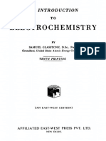 GLASSTONE 1942 BOOK 10thprinting An Introduction To Electrochemistry Wip