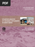 Situation Analysis of Slum Settlements in Addis Ababa