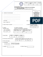 Postbasic Application and Scrutiny Forms