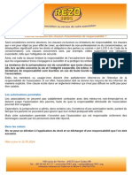 Peut-On Introduire Des Clauses D'éxonération de Responsabilité ? PDF
