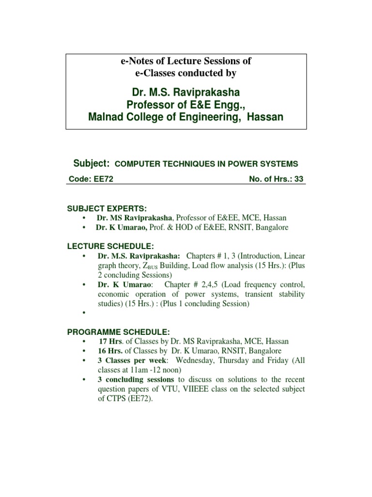 Power System | PDF | Science & Mathematics | Technology & Engineering