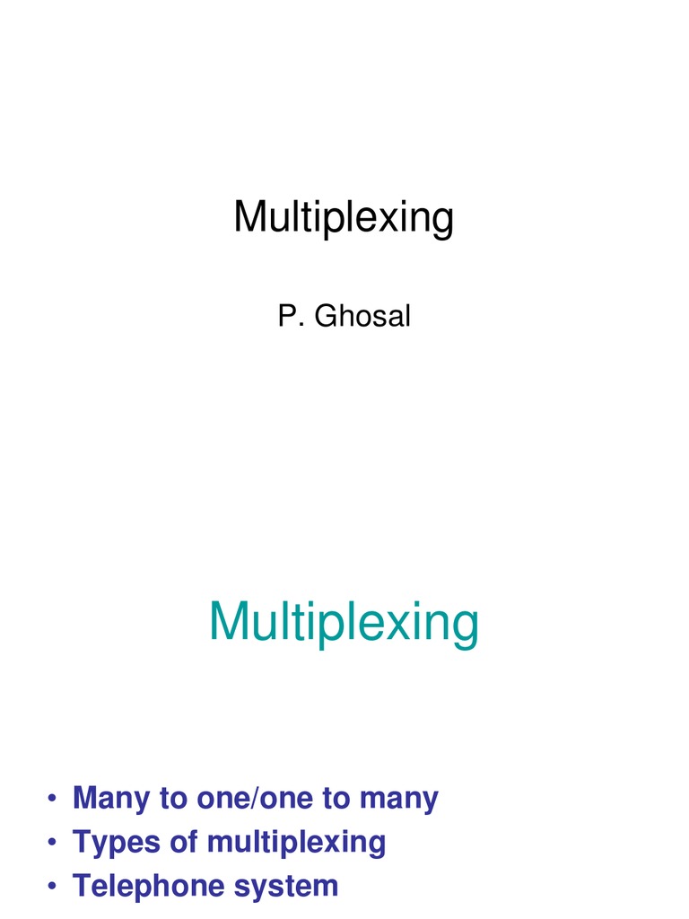 Understanding Multiplexing Techniques | PDF | Technology & Engineering
