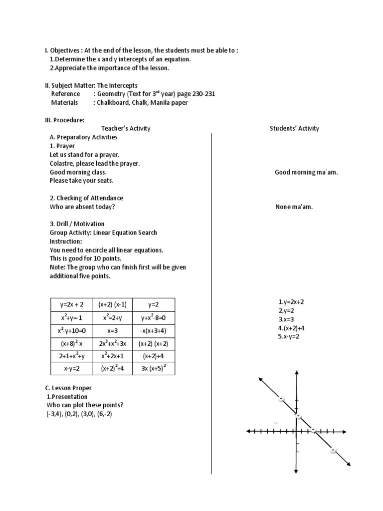 Introduction To Coordinate System Lesson Printable