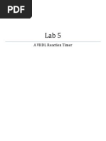 Lab 5 - A VHDL Reaction Timer