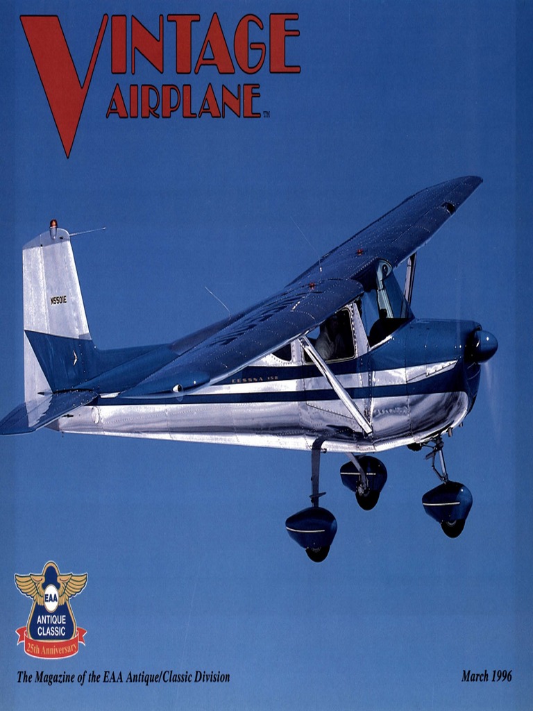 Vintage Airplane - Mar 1996 | Pdf | Experimental Aircraft Association |  Screw