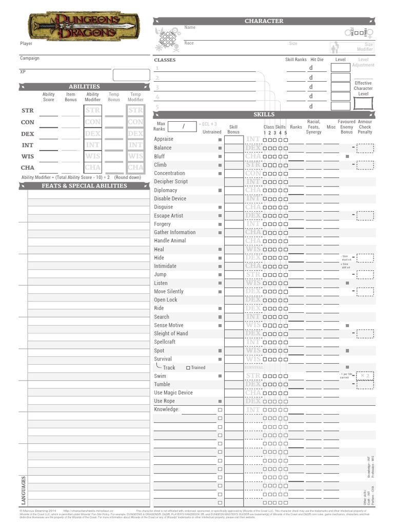 Dread Necromancer, Warblade | PDF | Dungeons & Dragons | Tsr (Company ...
