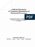 1.kenneth Mark Colby, Arnold P. Goldstein and Leonard Krasner (Auth.) - Artificial Paranoia. A Computer Simulation of Paranoid Processes-Pergamon Press (1975) - Part1