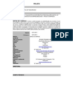 Planilha Para Elaboração de Projetos TELECENTRO