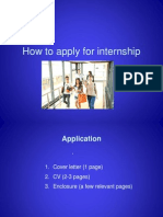 How to Apply for Internship