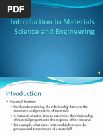 Introduction to Materials Science and Engineering