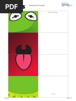 Muppet Hand Puppets Printable 1011