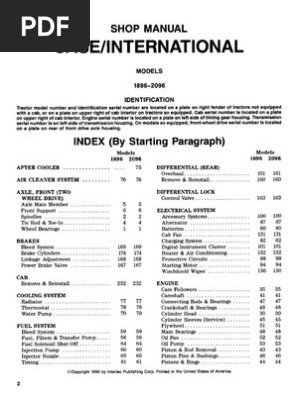 Case International 16 96 Pdf Axle Transmission Mechanics