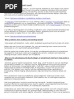 Case Study 4 What is a Multi Touch
