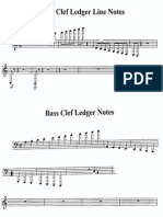 Treble and Bass Ledger Notes