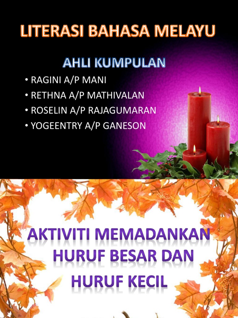 Memadankan Huruf Kecil Besar Pdf