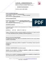 Formato Informe Psicopedagogico Actual