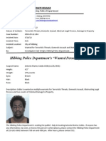 Wanted Person of the Week-Cobbs