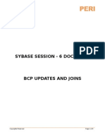 SYBASE SESSION -6 DOCUMENT