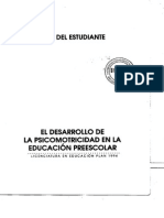 06 - El Desarrollo de La Psicomotricidad en La Educ Preescolar - GUIA EST