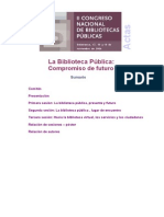 II Congreso Nacional de Bibliotecas Públicas. Salamanca, 17, 18 y 19 de Noviembre de 2004. La Biblioteca Pública: Compromiso de Futuro