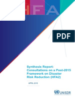 2013 - Synthesis Report On HFA II Consultations - 30 Pages