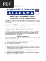 HRC Alabama Project Once America Survey Fact Sheet