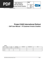 SIAE User Manual FI - FI Customer Invoice Creation